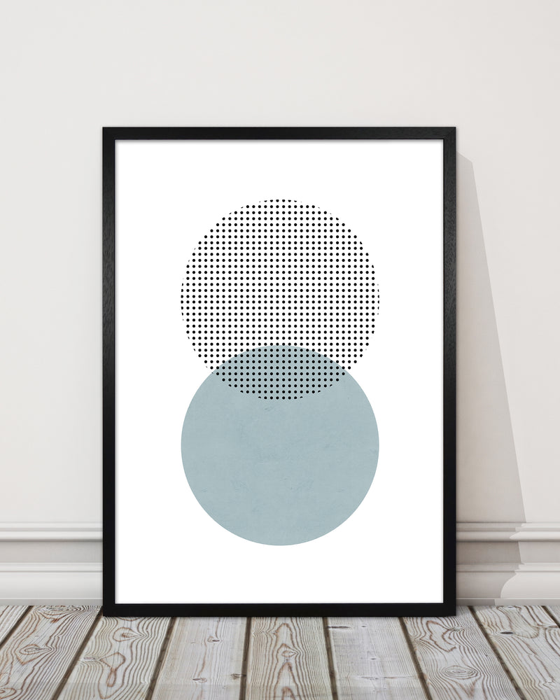 Blue and Black Abstract Circles