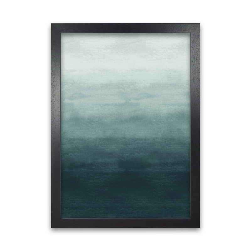 Blue Gradiant Painting Original  A1 Black Grain Frame