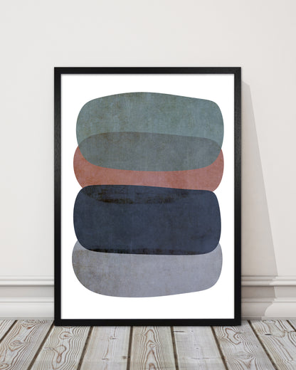 Earth Tones Soft Abstract Shapes