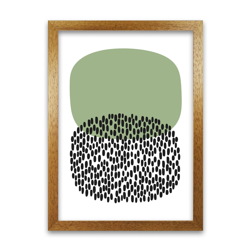 Green and Black Abstract Original
