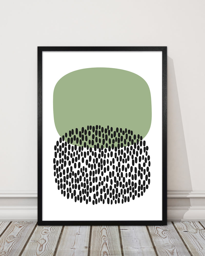 Green and Black Abstract Original