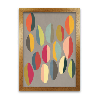 Mid Century Half Pebbles Original A1 Honey Oak Frame