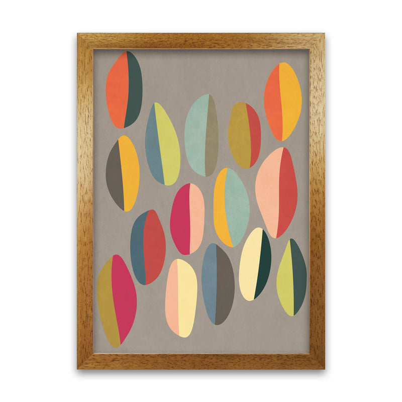 Mid Century Half Pebbles Original A1 Honey Oak Frame