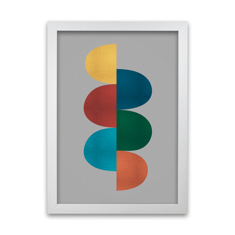 Mid Century Modern 1 Original A1 White Grain Frame