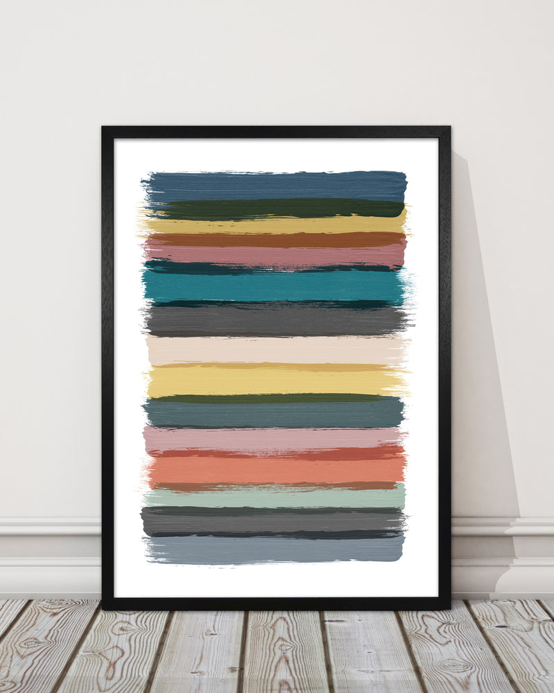 Multicolor Brush Strokes Original