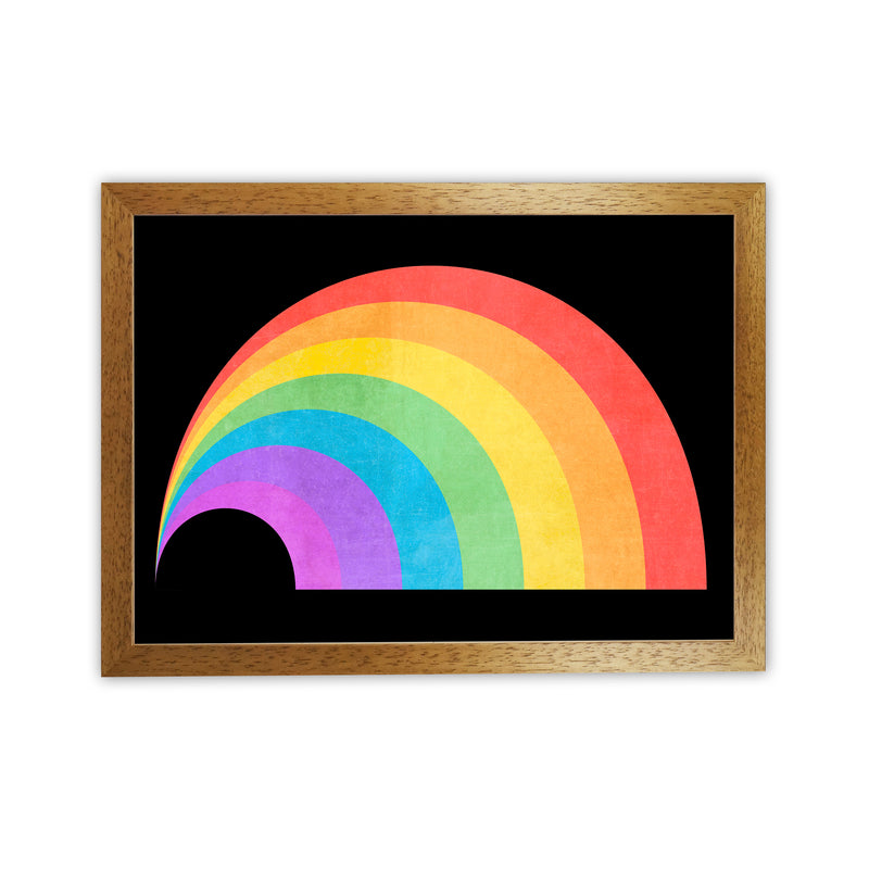 Rainbow and Black Horizontal Wall
