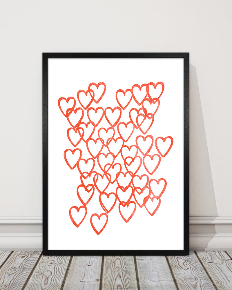 Red Hearts Grunge Original