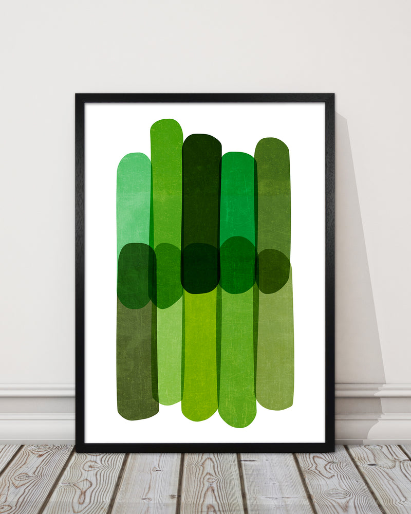 Green Abstract Wall Art Prints