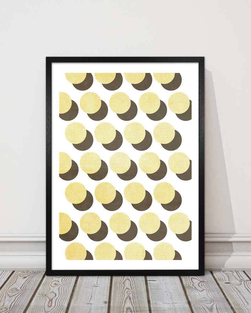 Half Tone Yellow Abstract Original