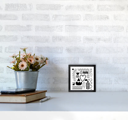 BW Scandi Shapes Square Original3030 White Frame