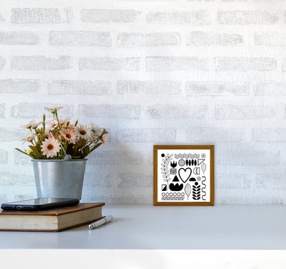 BW Scandi Shapes Square Original3030 Print Only