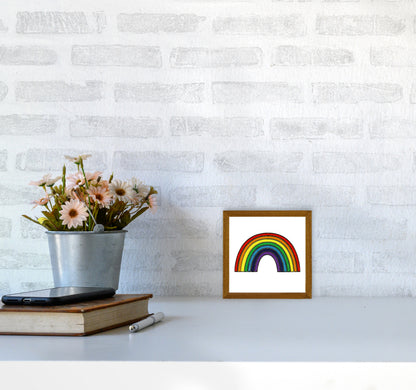 Square Rainbow Print on White3030 Print Only
