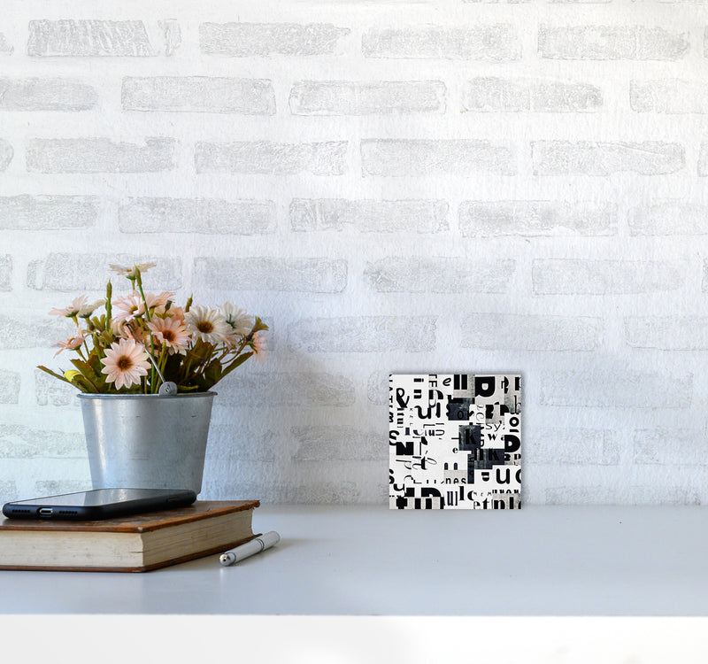 Black and White Typography Pair A Original3030 Black Frame