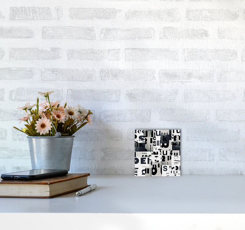 Black and White Typography Pair B Original3030 Black Frame