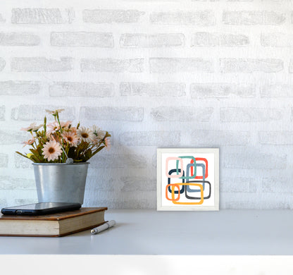 Mid Century Shapes Square Original3030 Oak Frame