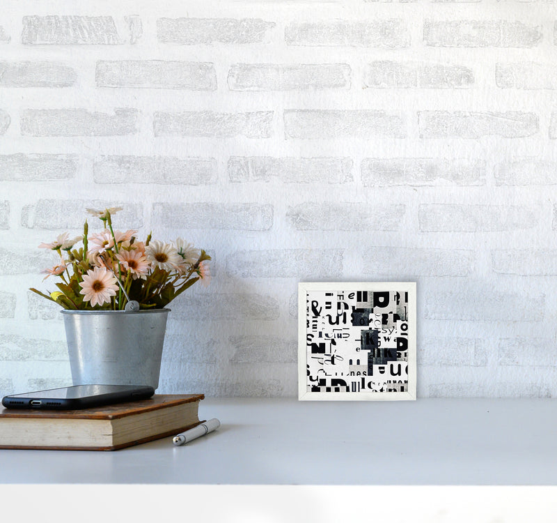 Black and White Typography Pair A Original3030 Oak Frame
