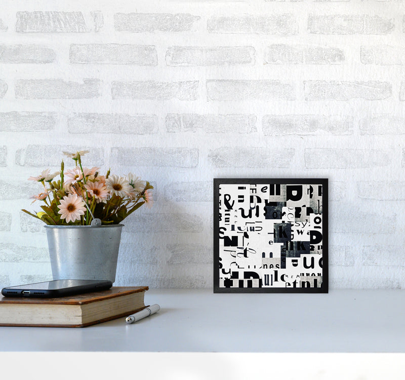 Black and White Typography Pair A Original4040 White Frame