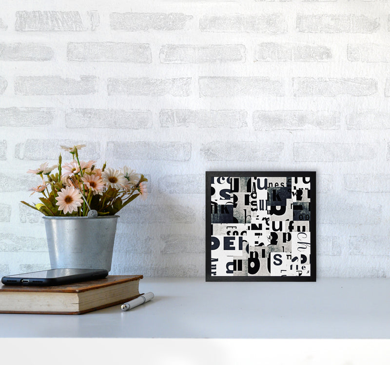 Black and White Typography Pair B Original4040 White Frame