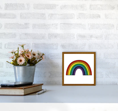 Square Rainbow Print on White4040 Print Only