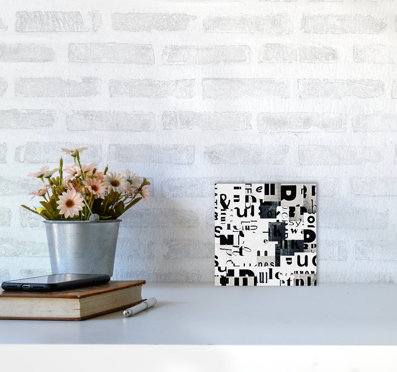 Black and White Typography Pair A Original4040 Black Frame