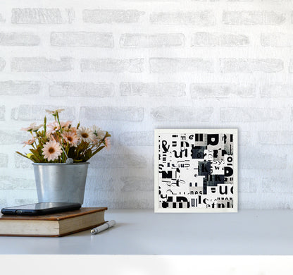 Black and White Typography Pair A Original4040 Oak Frame
