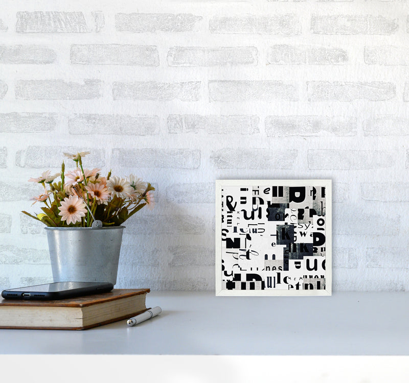 Black and White Typography Pair A Original4040 Oak Frame