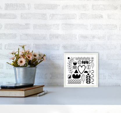 BW Scandi Shapes Square Original4040 Oak Frame
