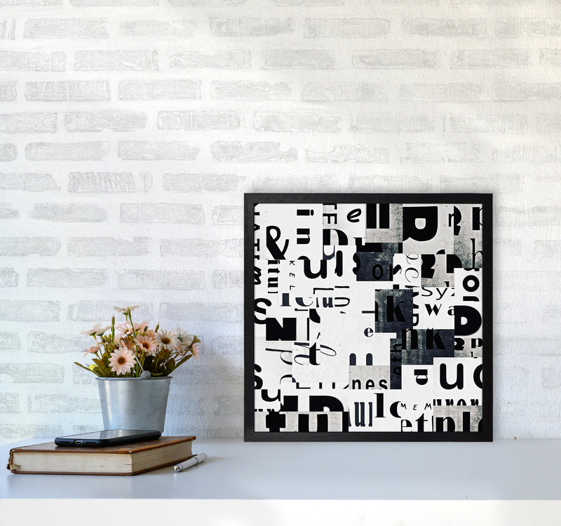 Black and White Typography Pair A Original5050 White Frame