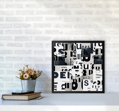 Black and White Typography Pair B Original5050 White Frame