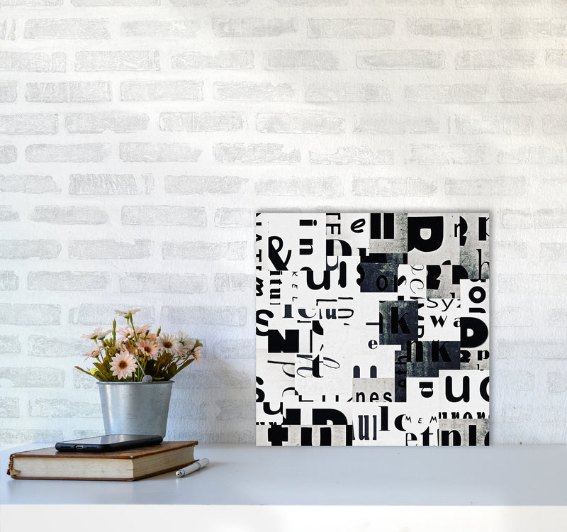 Black and White Typography Pair A Original5050 Black Frame