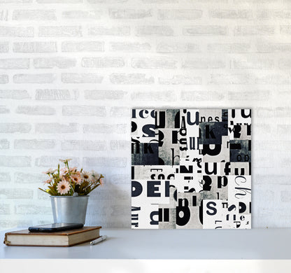 Black and White Typography Pair B Original5050 Black Frame