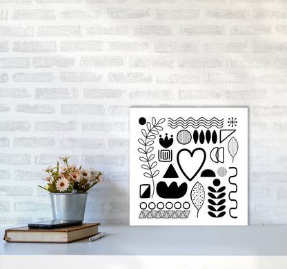 BW Scandi Shapes Square Original5050 Black Frame
