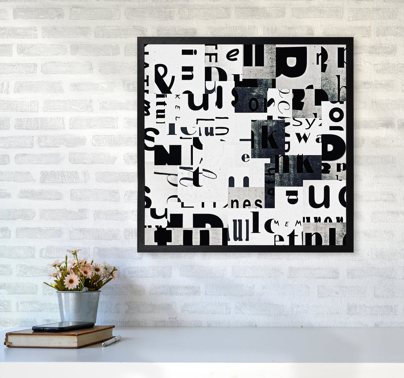 Black and White Typography Pair A Original6060 White Frame