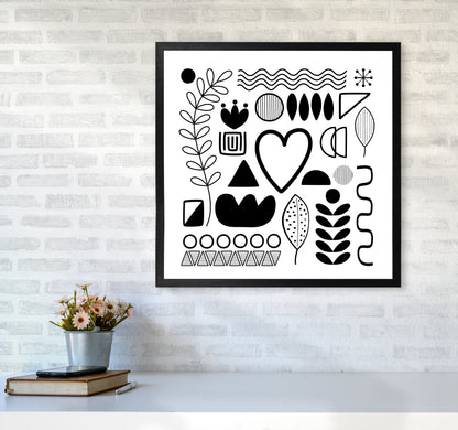 BW Scandi Shapes Square Original6060 White Frame