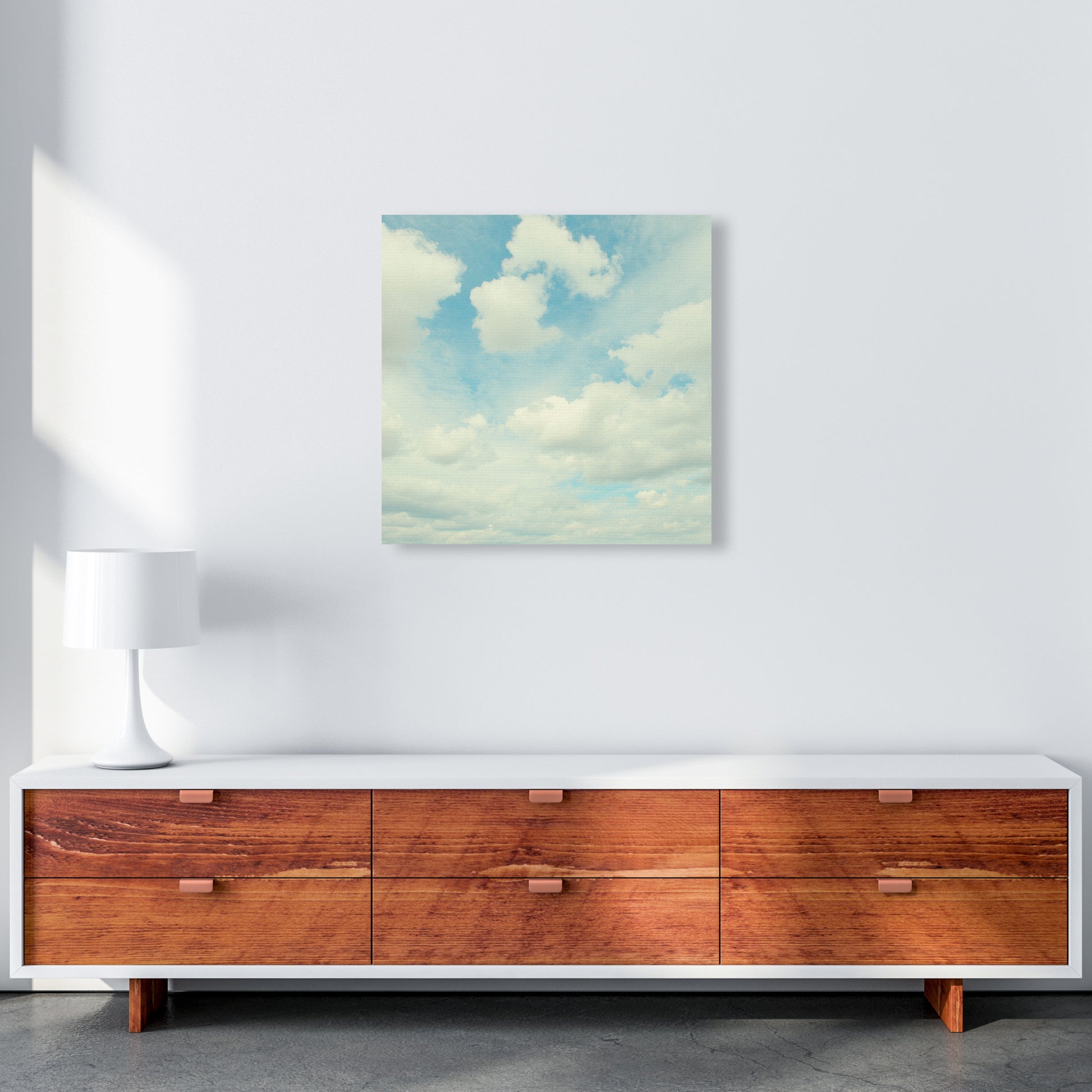 Square Cloud Art Print A 60x60 Canvas