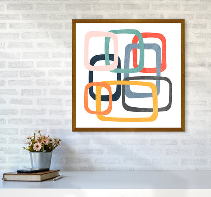 Mid Century Shapes Square Original6060 Print Only