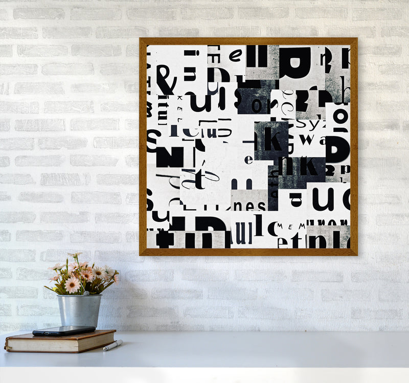 Black and White Typography Pair A Original6060 Print Only