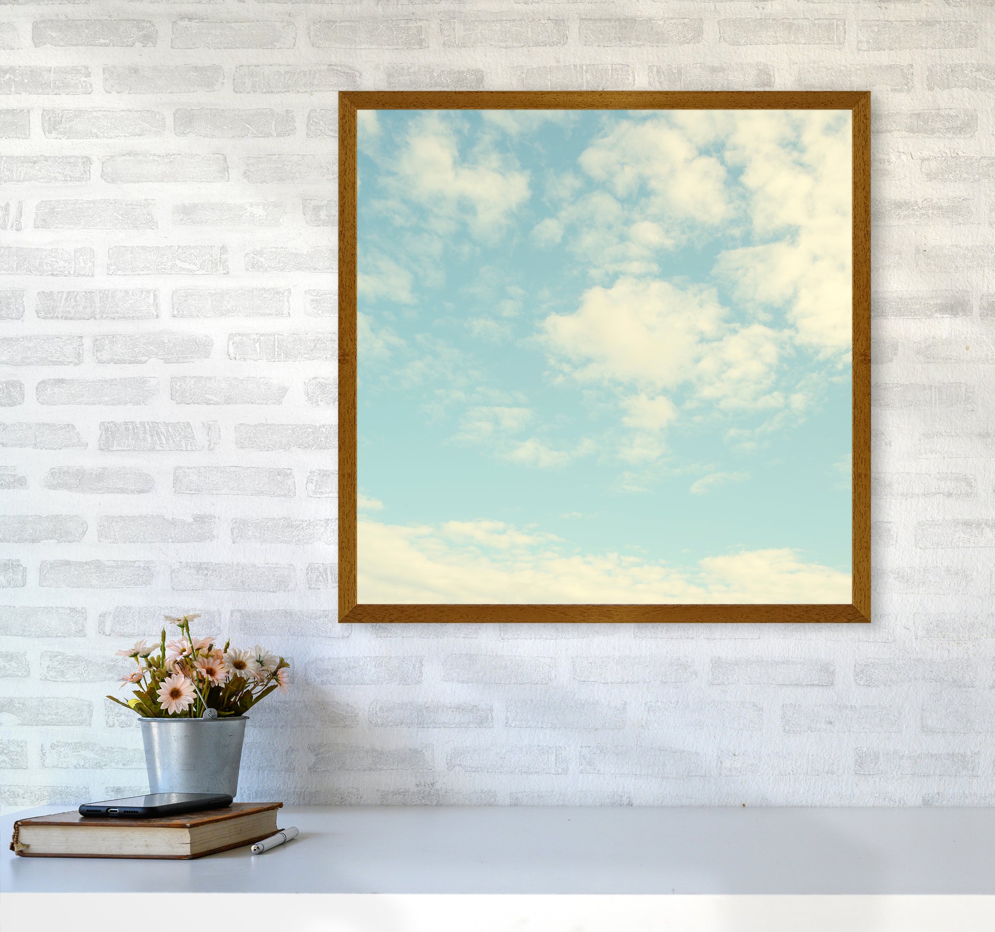 Square Cloud Art Print B6060 Print Only