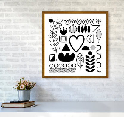 BW Scandi Shapes Square Original6060 Print Only