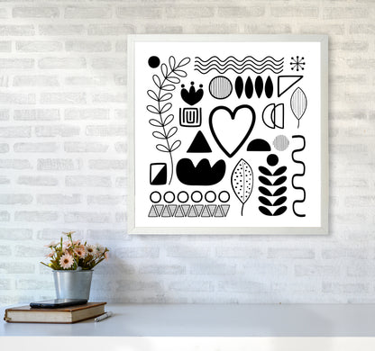 BW Scandi Shapes Square Original6060 Oak Frame