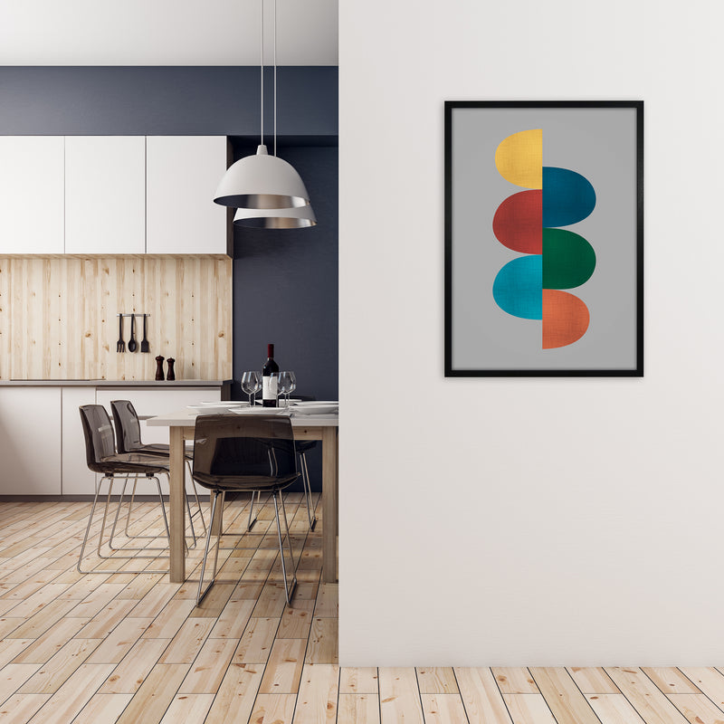 Mid Century Modern 1 Original A1 White Frame