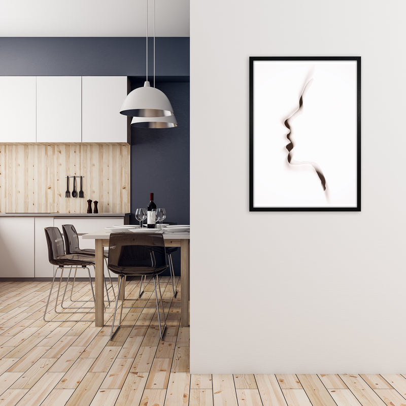 Female Profile Original A1 White Frame
