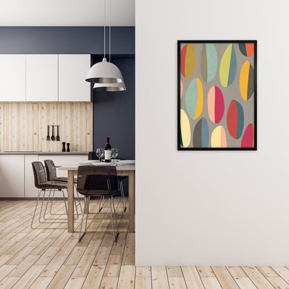 Mid Century Half Pebbles Pair One A A1 White Frame