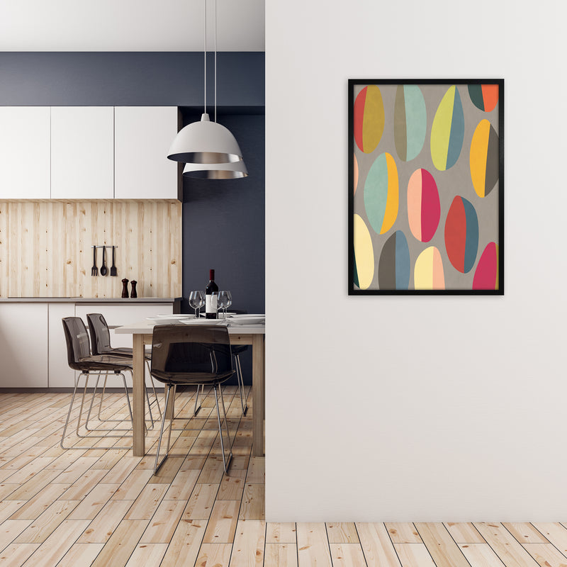 Mid Century Half Pebbles Pair One A A1 White Frame