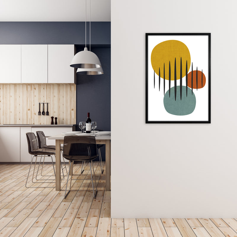 Mid Century Set of 2 B Original A1 White Frame