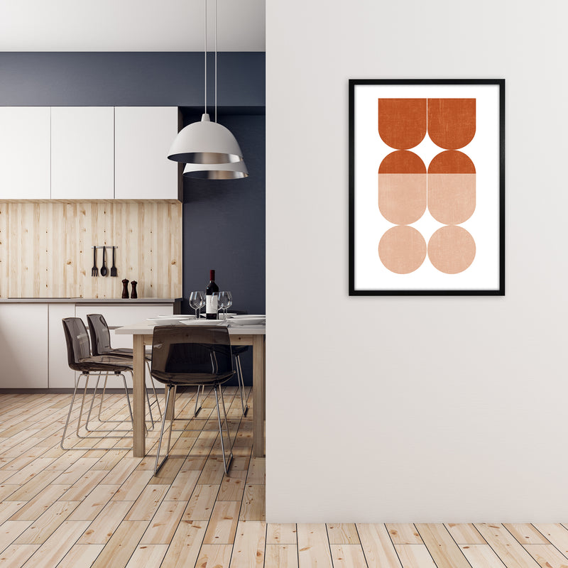 Abstract Art A Modern Contemporary Art Print by Print Punk Studio A1 White Frame