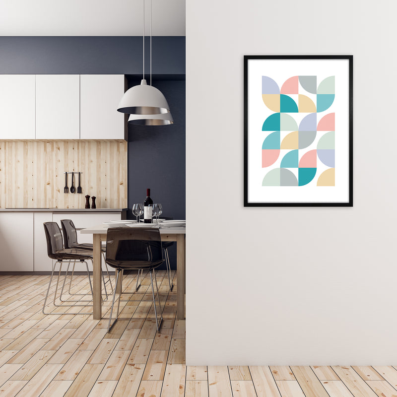 Pastel Nursery Prints Original B A1 White Frame