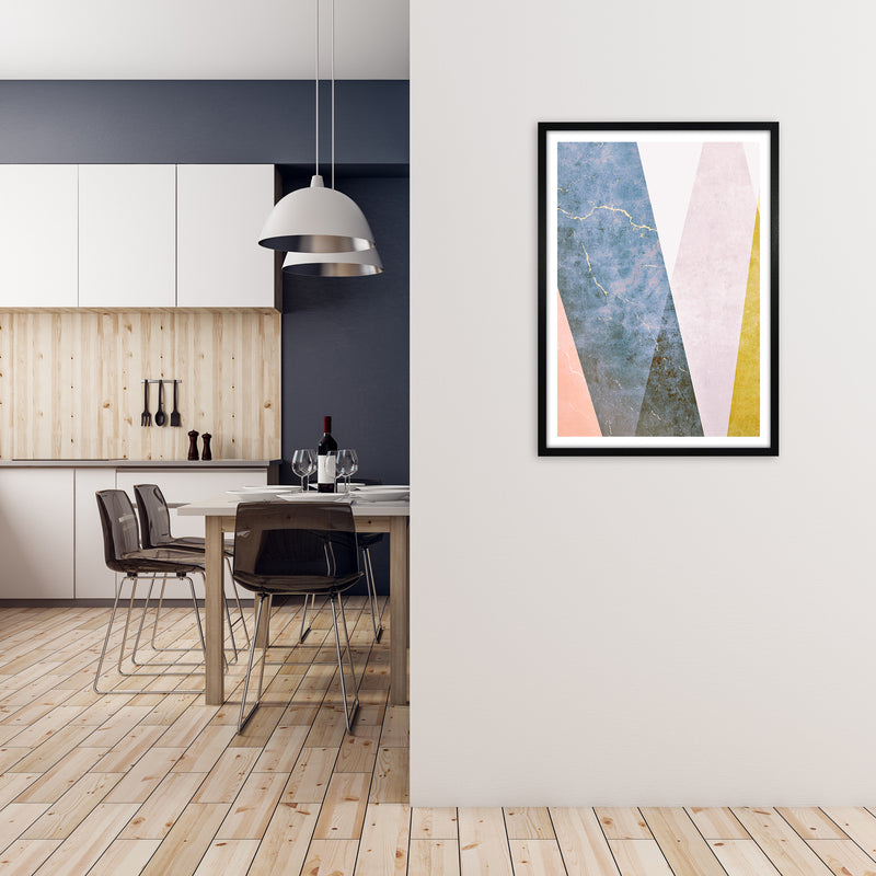 Grunge Colour Print A A1 White Frame