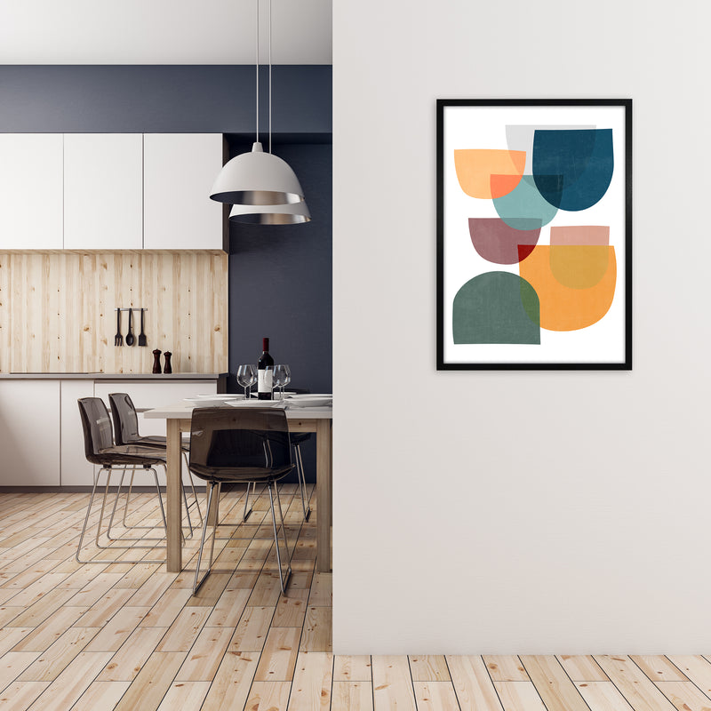 Mid Century Modern Colour A A1 White Frame