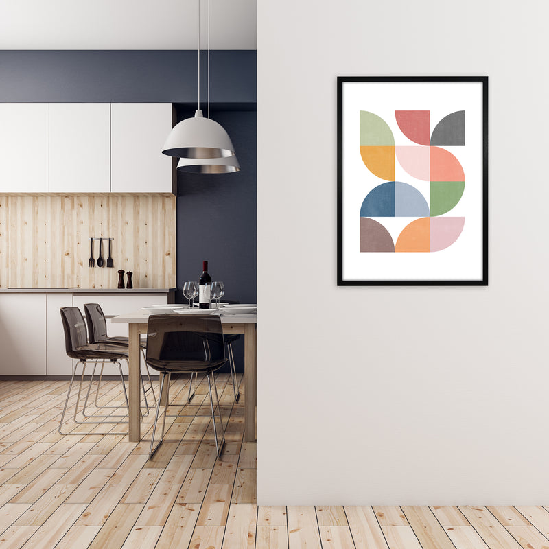 Scandinavian Art Print A A1 White Frame